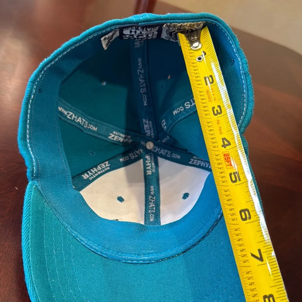 Zephyr Kids cap Teal and White Cap with Shark Logo Youth